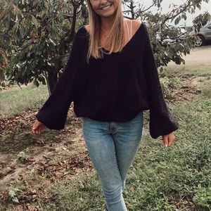 Free people off the shoulder sweater